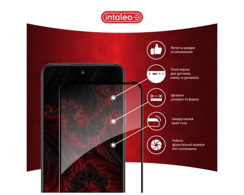 Скло захисне Intaleo Full Glue Tecno Spark Go 1 Black (1283126607783)