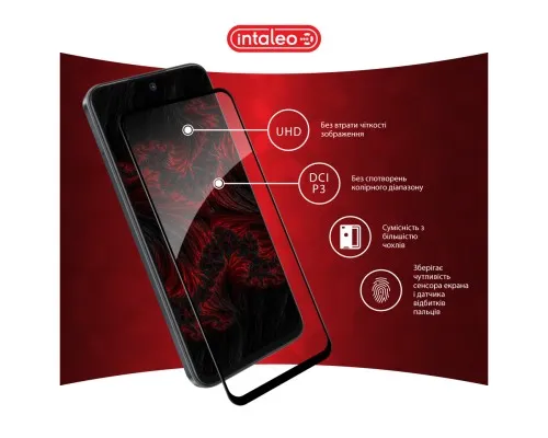 Скло захисне Intaleo Full Glue Tecno Spark Go 1 Black (1283126607783)