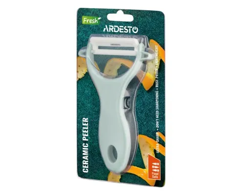 Овочечистка Ardesto Fresh, кераміка, пластик, зелений світлий (AR2101GE)