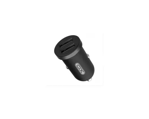 Зарядний пристрій XO 2xUSB 2.1A + cable USB to Micro 5P black (TZ08-M-BK)