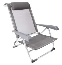 Крісло складане Bo-Camp Saint-Tropez Grey (1204796) (DAS303395)