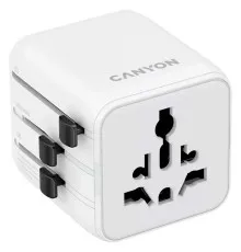 Перехідник Canyon Travel Adapter OnTour One EU/UK/US/AUS White (CNS-TA1005W)
