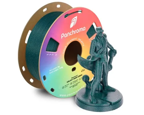 Пластик для 3D-принтера Polymaker PLA PANCHROMA GALAXY 1,75mm 1kg DARK GREEN (CA02026)