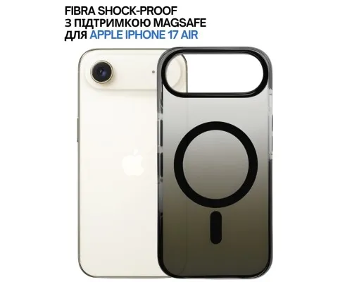 Чохол до мобільного телефона BeCover FIBRA Shock-Proof MagSafe Apple iPhone 17 Air Black (715450)