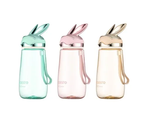 Пляшка для води Ardesto Bunny 600мл, пластик, зелений (AR2260BB)