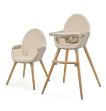 Стілець для годування Kinderkraft 2 в 1 Fini 2 Beige (5902533924493)
