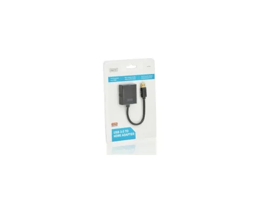 Перехідник USB 3.0 AM to HDMI AF Full HD black Digitus (DA-70841)