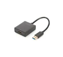 Перехідник USB 3.0 AM to HDMI AF Full HD black Digitus (DA-70841)