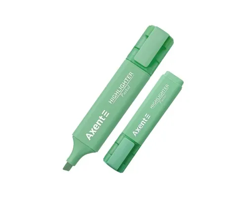 Маркер Axent Highlighter 2537-A, 1-5 мм клиноп. пастель м'ятний (2537-18-A)