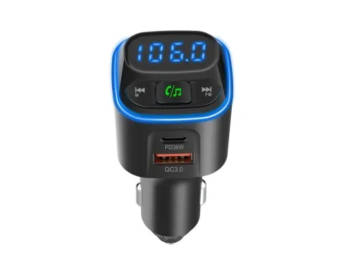 FM модулятор Gelius Tune GP-FMT051 (PD/QC) 36 Watt Black (GP-FMT051)