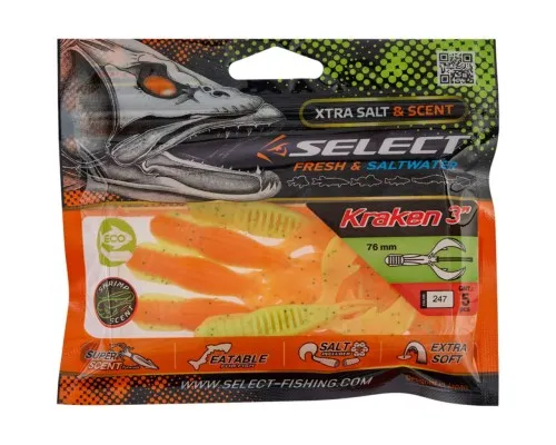Силікон рибальський Select Kraken 3" 247 (5 шт/уп) (1870.73.10)