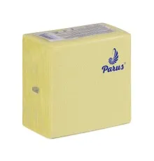 Серветки столові Parus 1 шар 33х33 см Жовті 100 шт. (4820205440359)