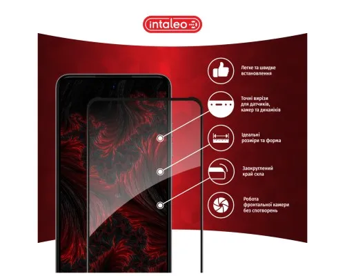 Скло захисне Intaleo Full Glue Tecno Spark Go 2024 Black (1283126589126)