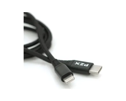 Дата кабель USB-C to Lightning 1.2m 2.1A black PZX (YT-PZX/V-109-M+L/B)
