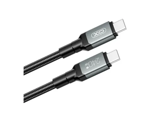 Дата кабель USB-C to USB-C 2.0m 240W black XO (NBQ264B_С_Black)