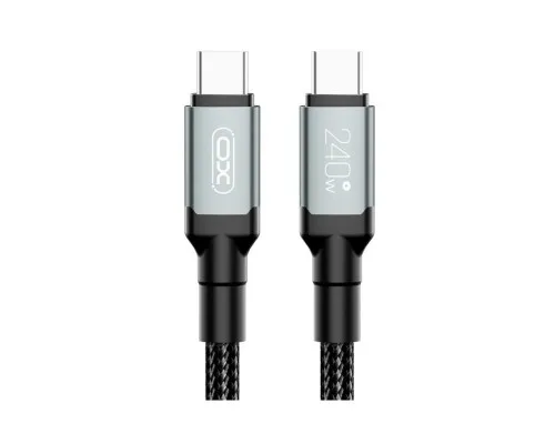 Дата кабель USB-C to USB-C 2.0m 240W black XO (NBQ264B_С_Black)