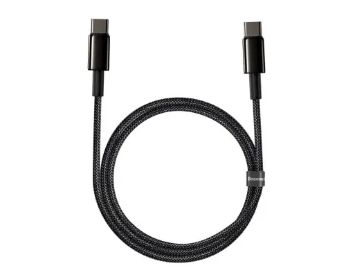 Дата кабель USB-C to USB-C 1.0m 100W black Baseus (CATWJ-01)