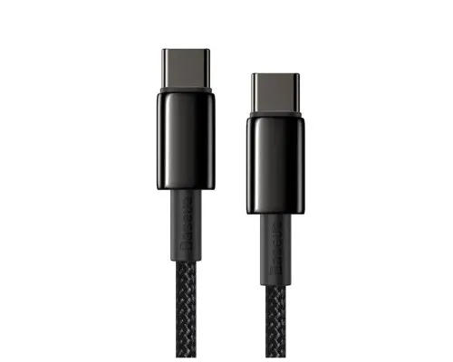 Дата кабель USB-C to USB-C 1.0m 100W black Baseus (CATWJ-01)
