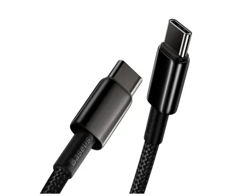 Дата кабель USB-C to USB-C 1.0m 100W black Baseus (CATWJ-01)