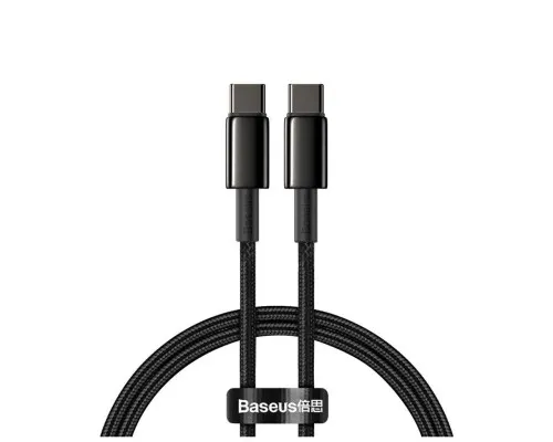 Дата кабель USB-C to USB-C 1.0m 100W black Baseus (CATWJ-01)