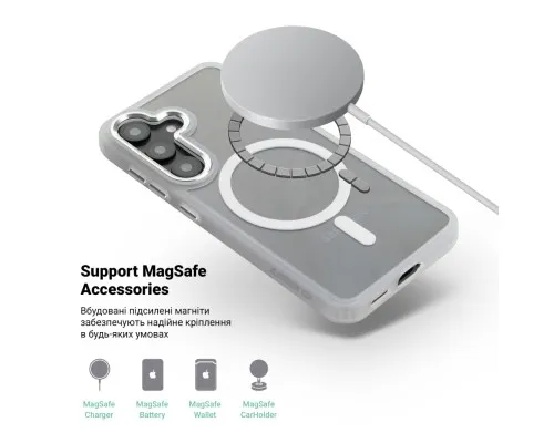 Чохол до мобільного телефона Armorstandart Unit MagCase Samsung S26 5G Clear Silver (ARM88802)