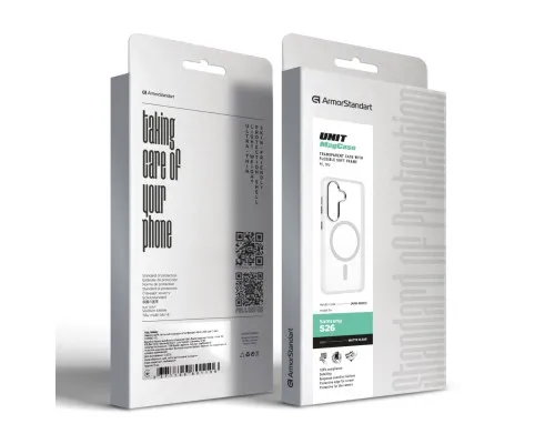 Чохол до мобільного телефона Armorstandart Unit MagCase Samsung S26 5G Clear Silver (ARM88802)