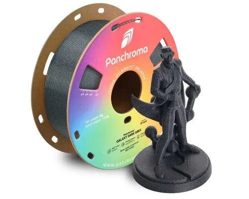 Пластик для 3D-принтера Polymaker PLA PANCHROMA GALAXY 1,75mm 1kg DARK GREY (CA02028)