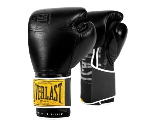 Боксерські рукавички Everlast 1910 Classic Training Glove P00001711 чорний 14 унцій (009283599928)