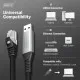 Дата кабель USB AM to RJ45 Ethernet 3.0m CAT 6A S/FTP 1Gbps LSZH Digitus (AK-300600-030-S)