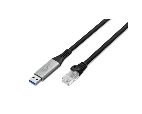 Дата кабель USB AM to RJ45 Ethernet 3.0m CAT 6A S/FTP 1Gbps LSZH Digitus (AK-300600-030-S)
