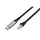 Дата кабель USB AM to RJ45 Ethernet 3.0m CAT 6A S/FTP 1Gbps LSZH Digitus (AK-300600-030-S)