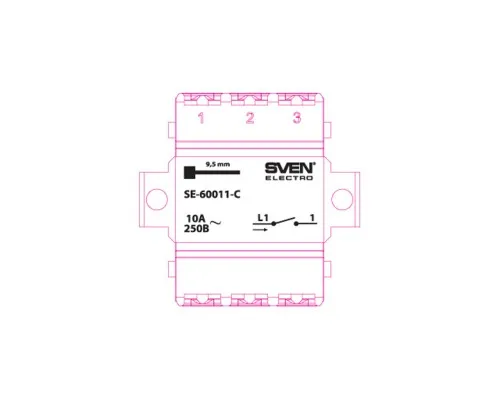 Вимикач Sven SE-60011-C cream (7100032)