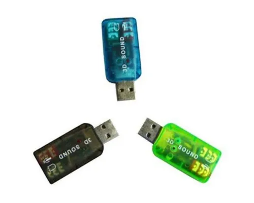 Звукова плата Atcom USB-sound card (5.1) 3D sound (Windows 7 ready) (7807)