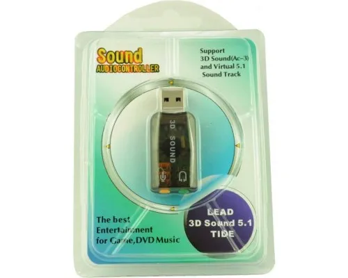 Звукова плата Atcom USB-sound card (5.1) 3D sound (Windows 7 ready) (7807)