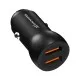 Зарядний пристрій Grand-X car 12-24V Black 2USB 5V/2.4A (CH-26/CH-26B)