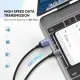 Дата кабель USB 2.0 AM to USB-C 2.0m US288 Aluminum Braid Black Ugreen (60128)