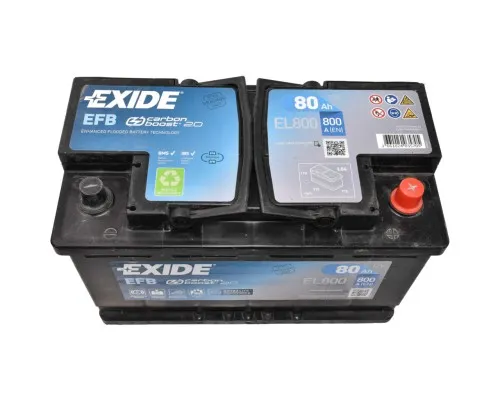 Акумулятор автомобільний EXIDE START-STOP EFB 80A (EL800)