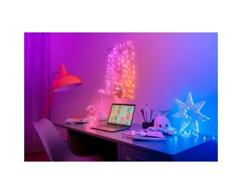 Гірлянда Twinkly Smart LED Strings USB 200 Pearl-shaped RGB LEDs, Green Wire, USB-C 12м (TWKP200RGB-G)
