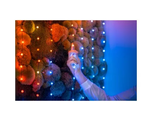 Гірлянда Twinkly Smart LED Strings USB 200 Pearl-shaped RGB LEDs, Green Wire, USB-C 12м (TWKP200RGB-G)