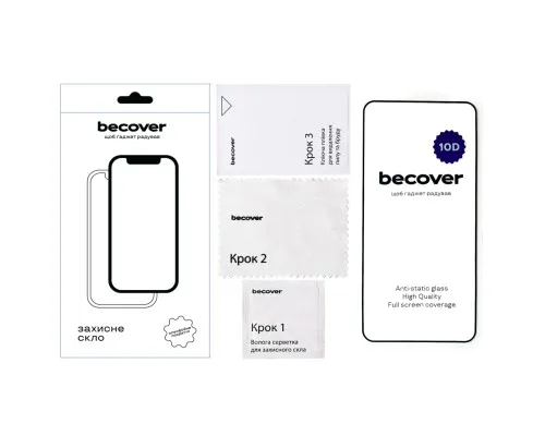 Скло захисне BeCover Samsung Galaxy S25 Plus SM-S936 10D Black (712722)