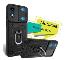 Чохол до мобільного телефона BeCover Military Motorola Moto G04/G04s Black (713062)