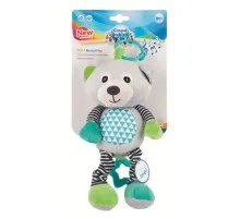 Брязкальце Canpol плюшева музична BEARS сіра (68/053_grey)