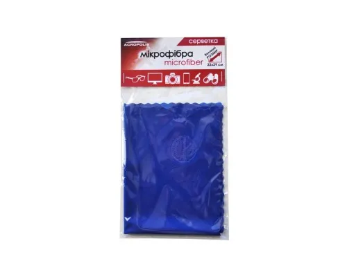 Серветки Acropolis A-90/12 microfiber 29*22см blue, поштучно (A90-12DB)
