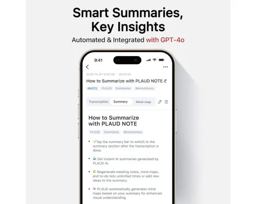 Цифровий диктофон PLAUD AI Note Black (NB-100-BL)