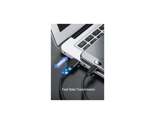 Дата кабель USB 2.0 AM to Micro 5P 0.5m 2A US289 black Ugreen (60135)
