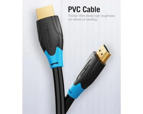 Кабель мультимедійний HDMI M to HDMI M 15.0m black Vention (AACBN)