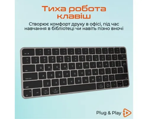 Клавіатура Meetion K210 Bluetooth/Wireless Black (MT-K210MW-A-RUA)