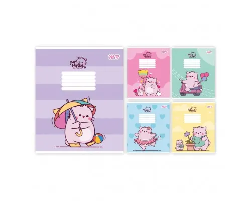 Зошит Yes Pembe the cat А5 18 аркушів клітинка (769090)