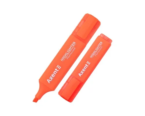 Маркер Axent Highlighter 2537-A, 1-5 мм клиноп. помаранчевий (2537-12-A)