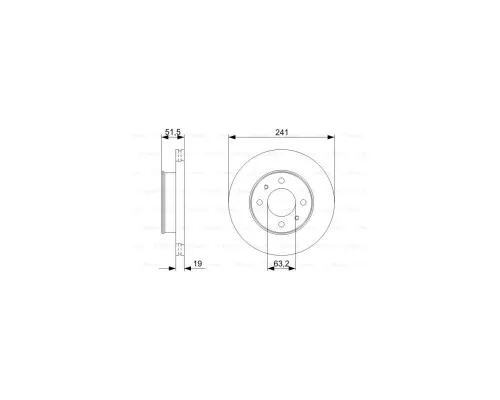 Гальмівний диск Bosch 0 986 479 377